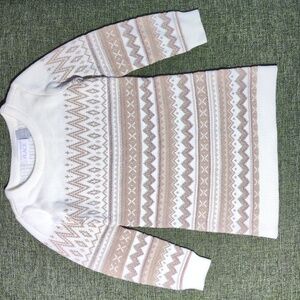 The Children’s Place Fair Isle Sweater Dress Size 3T NWOT